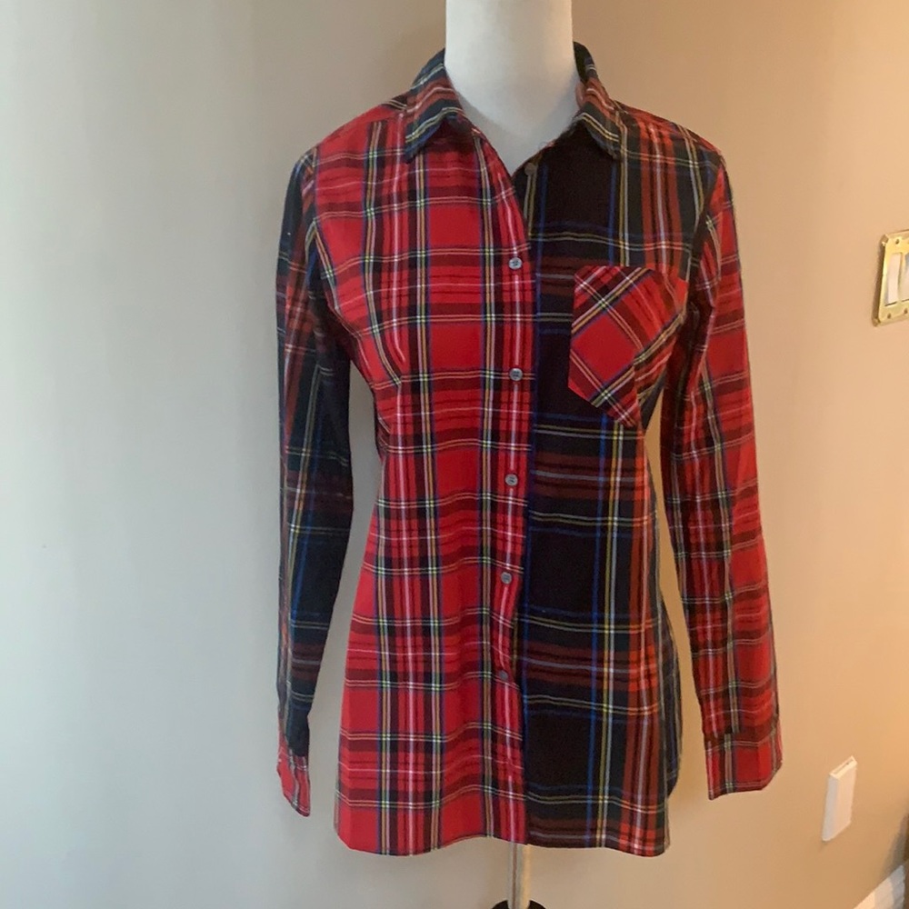 J. Crew  NWT Crisp Plaid Button Down Shirt 2